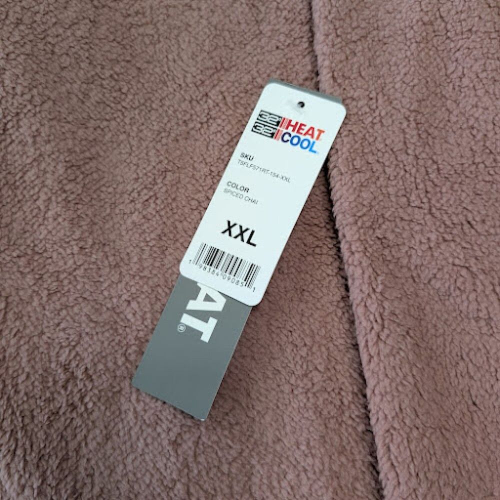 NWT 32 Degrees HEAT XXL Women's Spiced Chai Sherpa Style Fleece Hoodie Jacket - Picture 3 of 5